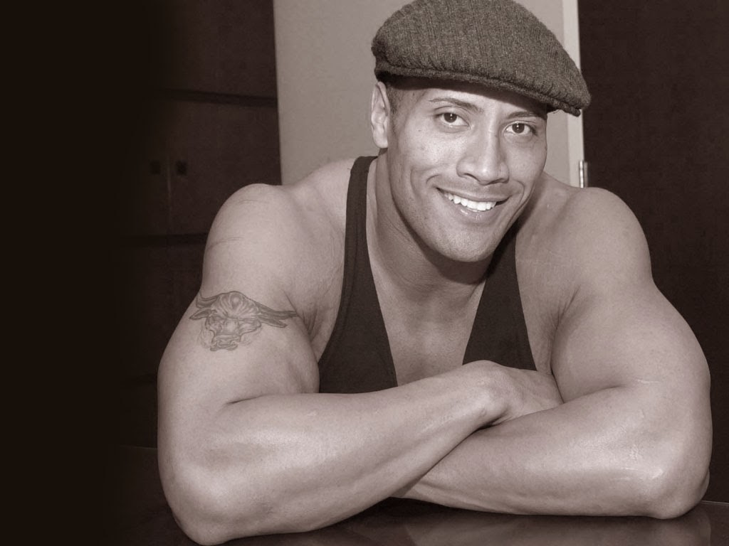 dwayne johnson wallpaper,barechested,muscle,arm,chin,chest