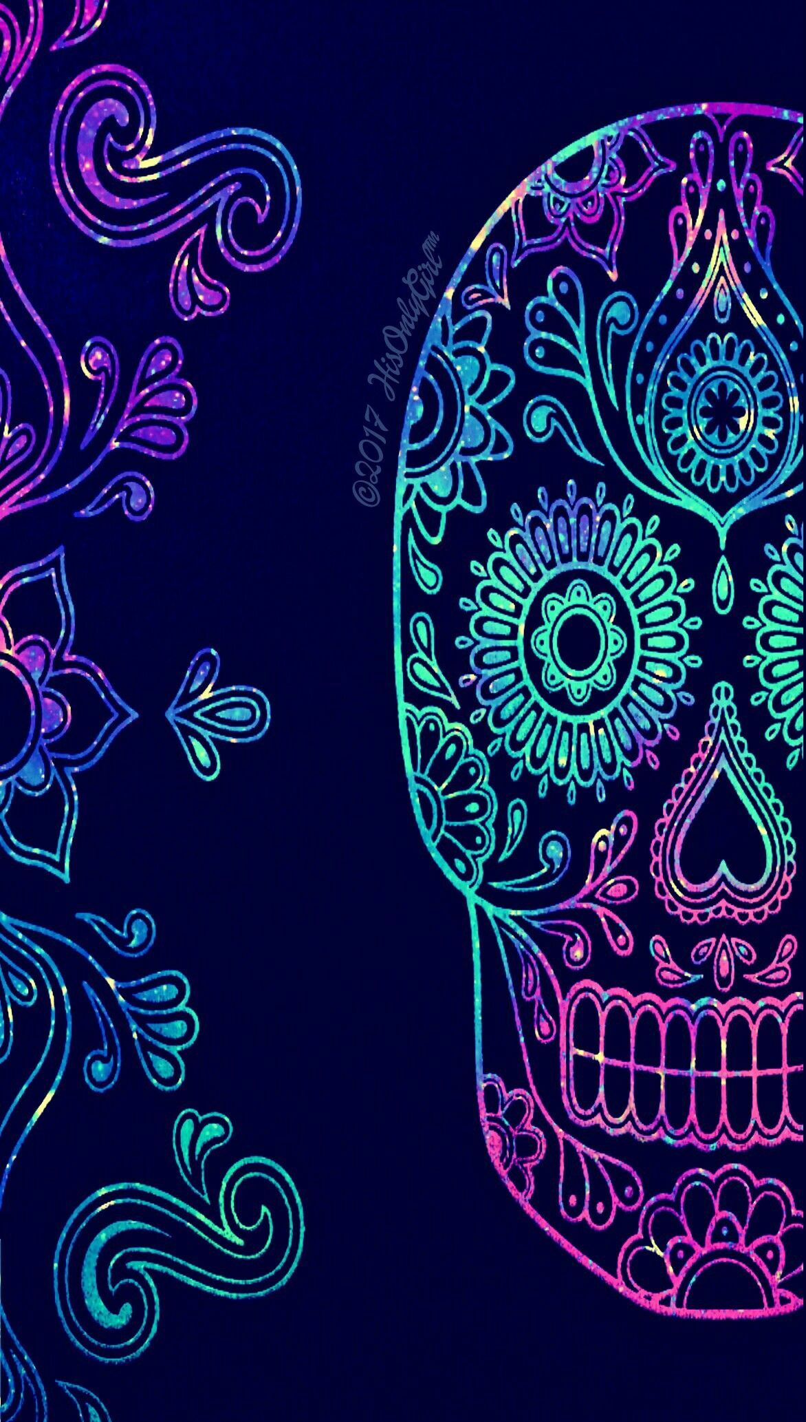 calaveras wallpaper,psychedelic art,pattern,purple,design,organism