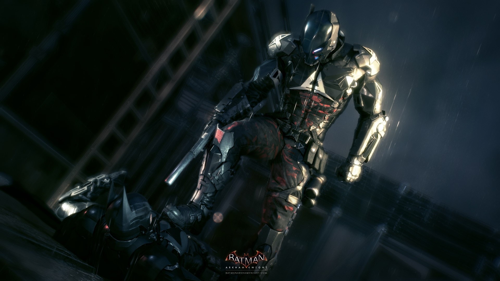 arkham knight wallpaper,action adventure game,pc game,fictional character,action figure,screenshot
