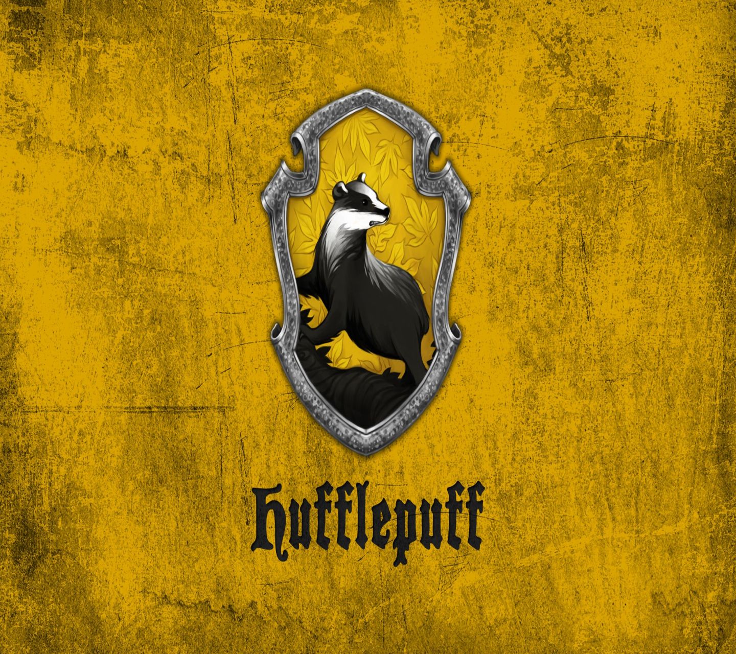 hufflepuff wallpaper,gelb,schriftart,grafik,grafikdesign,emblem