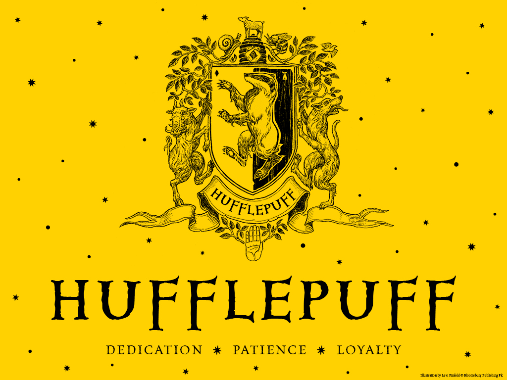 fond d'écran hufflepuff,police de caractère,texte,jaune,crête,illustration