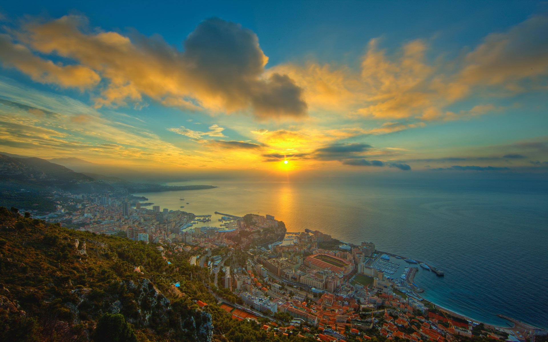 sonnenaufgang tapete hd,himmel,natur,horizont,meer,wolke