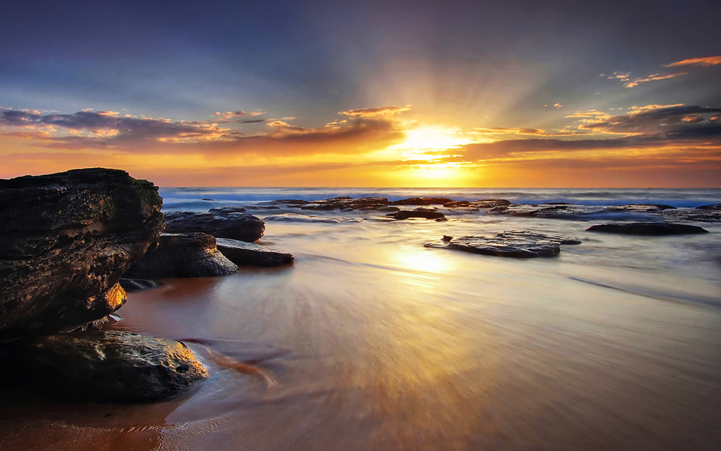 lever du soleil fond d'écran hd,ciel,plan d'eau,la nature,mer,paysage naturel