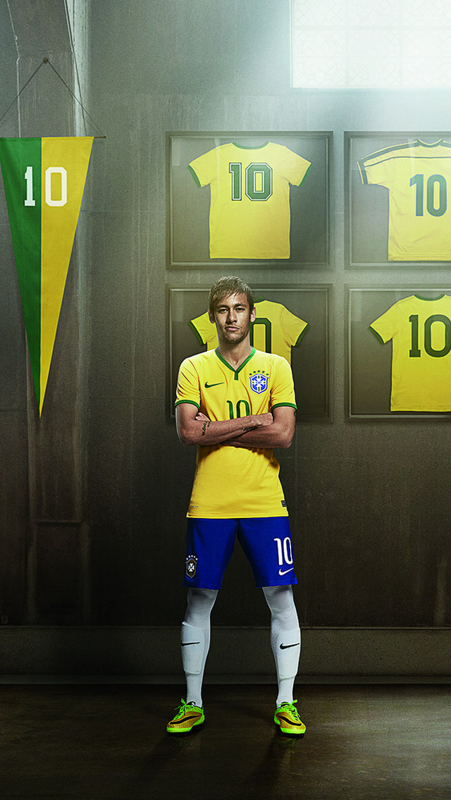 neymar wallpaper iphone,yellow,player,team sport,sportswear,team