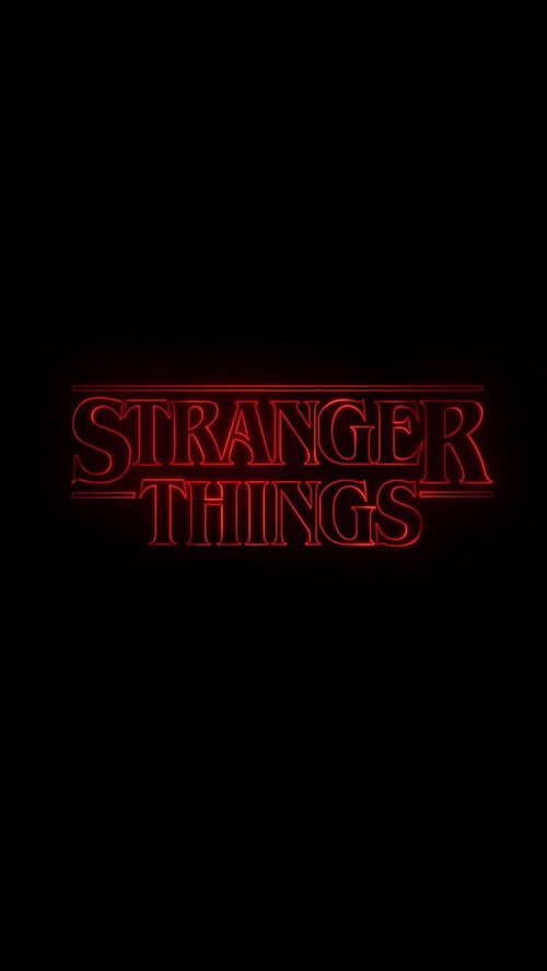 stranger things iphone wallpaper,text,black,red,font,darkness