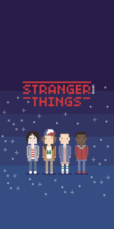 stranger things iphone wallpaper,cartoon,product,illustration,animation,fictional character