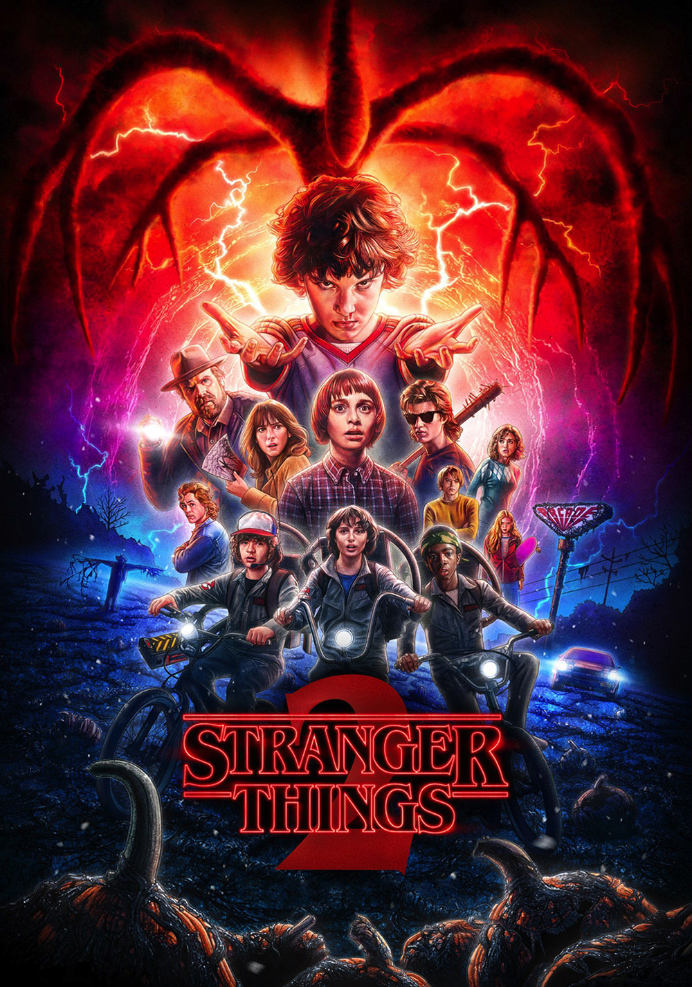 wallpaper stranger things,poster,movie,darkness,graphic design,album cover