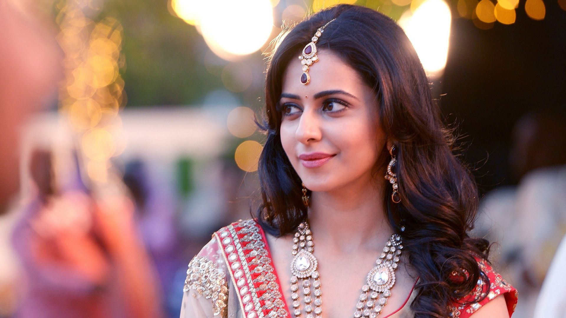 rakul preet singh sfondi hd,capelli,bellezza,sari,fotografia,addome