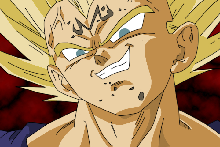 majin vegeta tapete,anime,karikatur,stirn,dragon ball,erfundener charakter