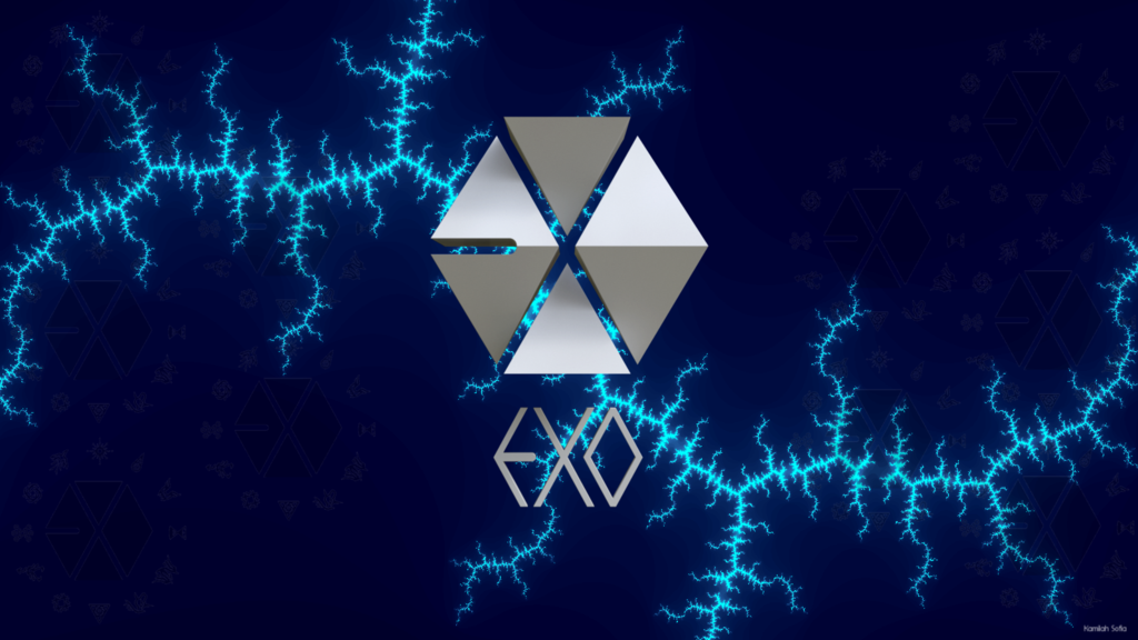 exo logo fondo de pantalla,azul,cielo,azul eléctrico,diseño,diseño gráfico