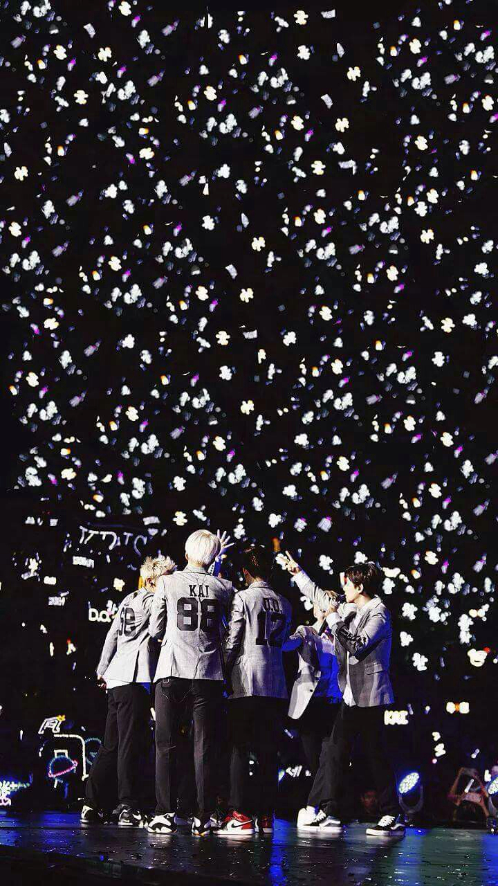 exo wallpaper iphone,confetti,performance,crowd,event,party supply