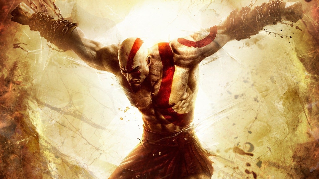 god of war wallpaper hd,cg artwork,religious item,symbol,fictional character,illustration