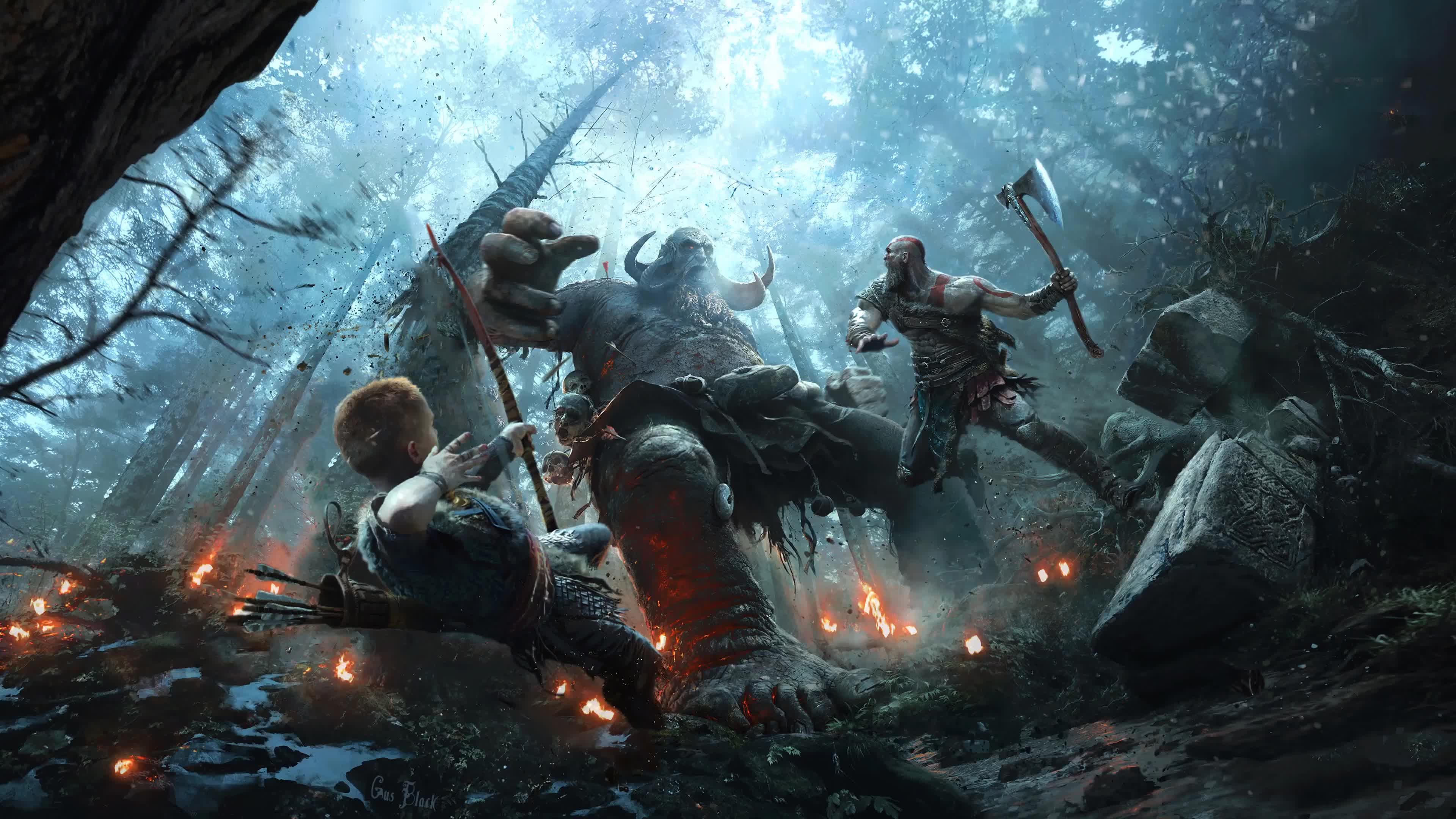 carta da parati god of war 4k,gioco di avventura e azione,gioco per pc,cg artwork,film,evento