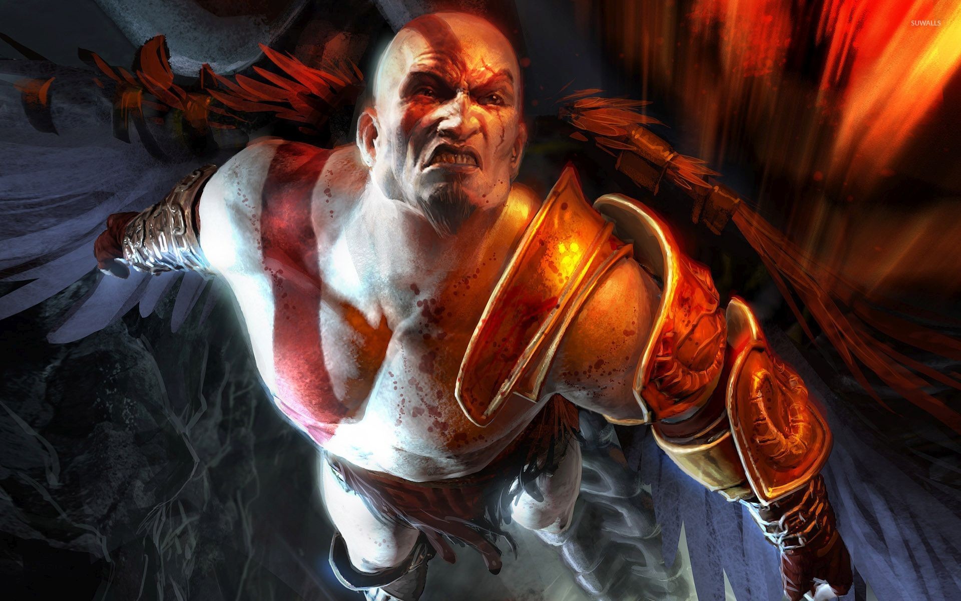 god of war wallpaper 4k,cg artwork,fictional character,pc game,illustration,movie