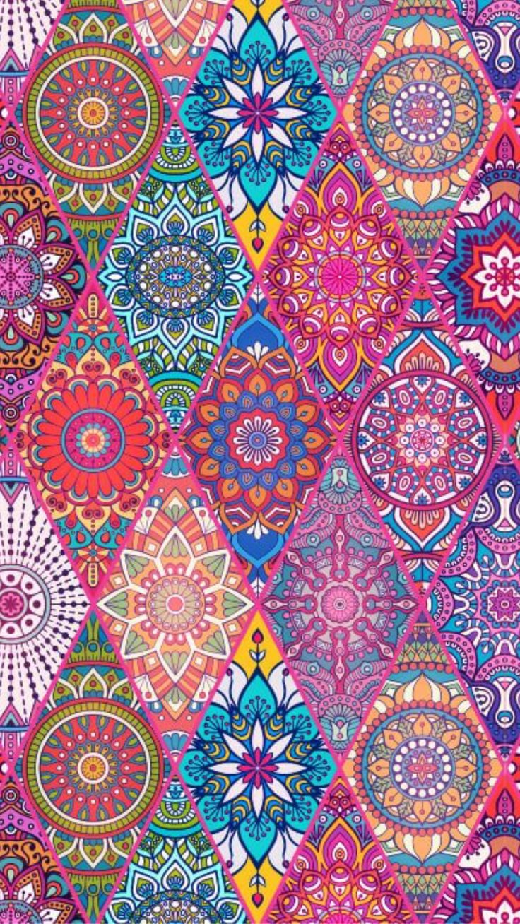 mandala iphone wallpaper,muster,motiv,bildende kunst,rosa,textil 