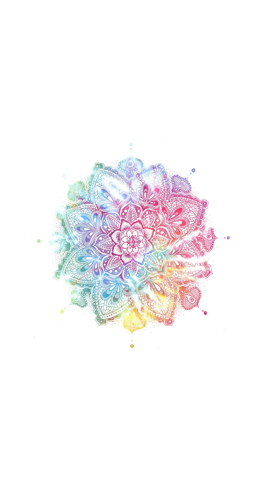 mandala iphone wallpaper,rosa,blume,pflanze,blütenblatt,illustration