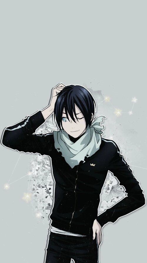 yato wallpaper,cartoon,anime,black hair,cool,illustration