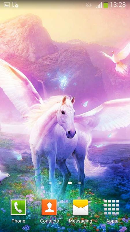 unicorn live wallpaper,unicorn,fictional character,mythical creature,horse,sky