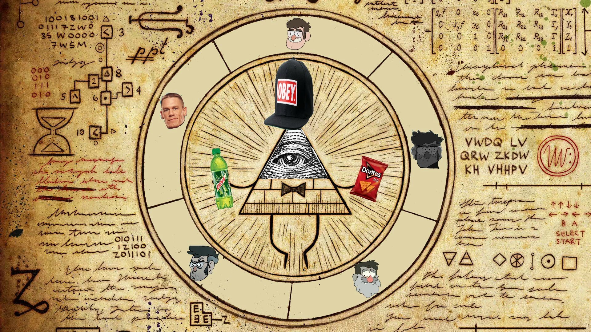 bill cipher wallpaper,illustration,games,circle