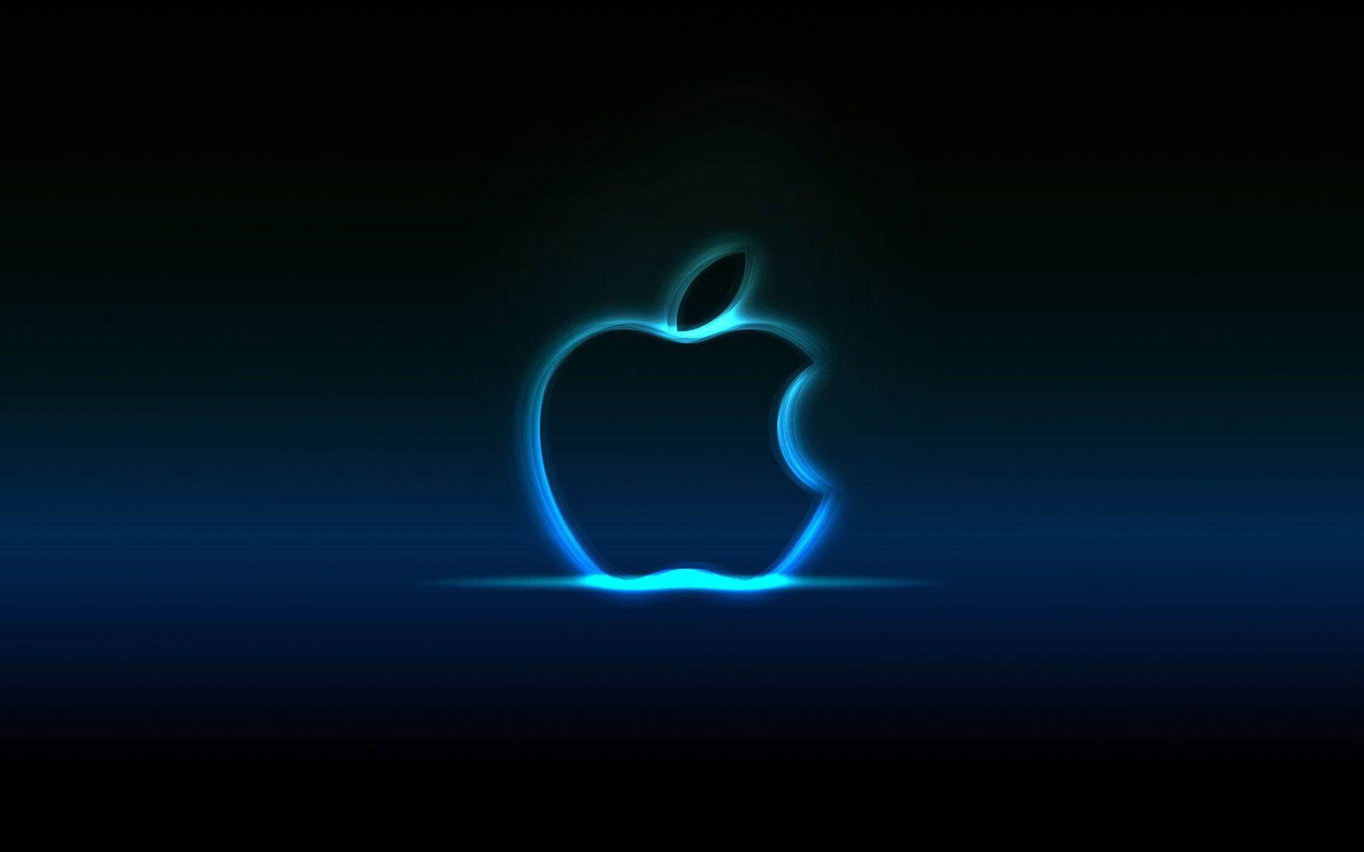 fond d'écran apple full hd,lumière,bleu électrique,néon,la technologie,police de caractère