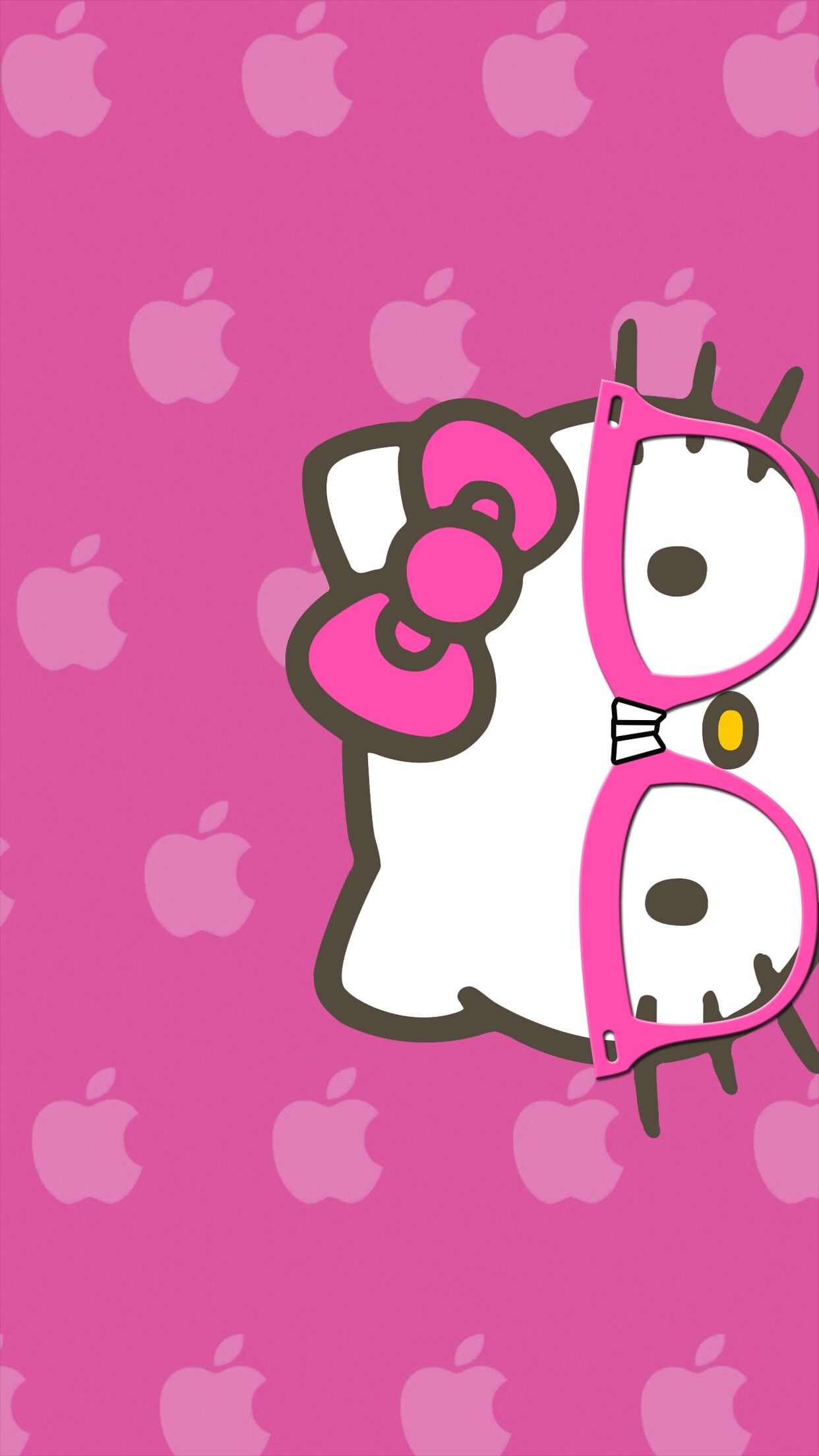 tapete whatsapp hallo kitty,karikatur,rosa,illustration,schriftart,clip art