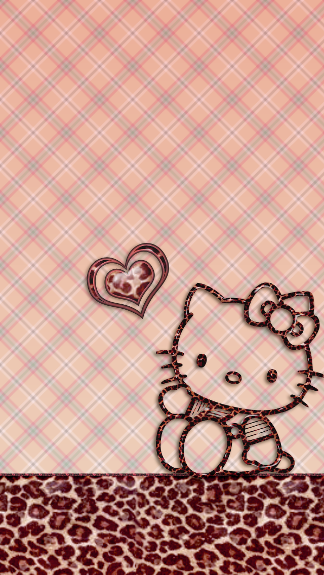 wallpaper whatsapp hello kitty,pink,brown,pattern,design,heart