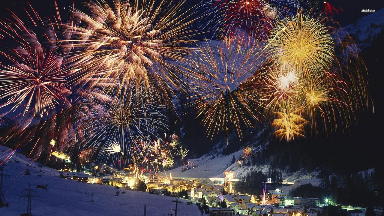 felice anno nuovo sfondo hd,fuochi d'artificio,natura,capodanno,evento,cielo