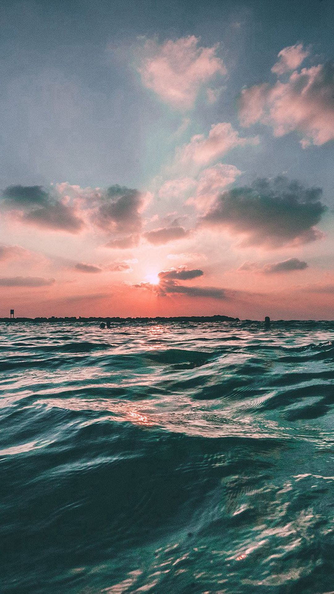 海のiphoneの壁紙,空,地平線,水域,海,海洋