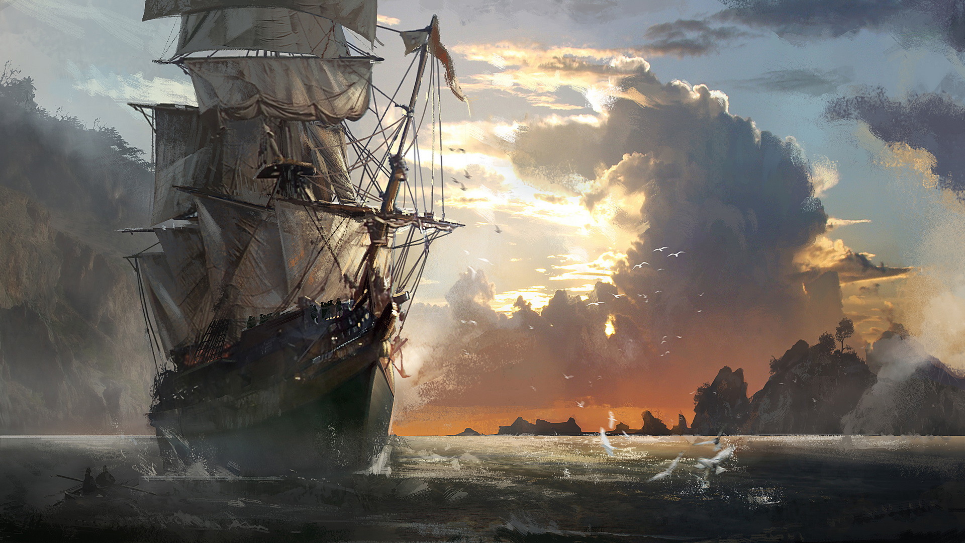 ship wallpaper hd,sailing ship,first rate,vehicle,clipper,ship