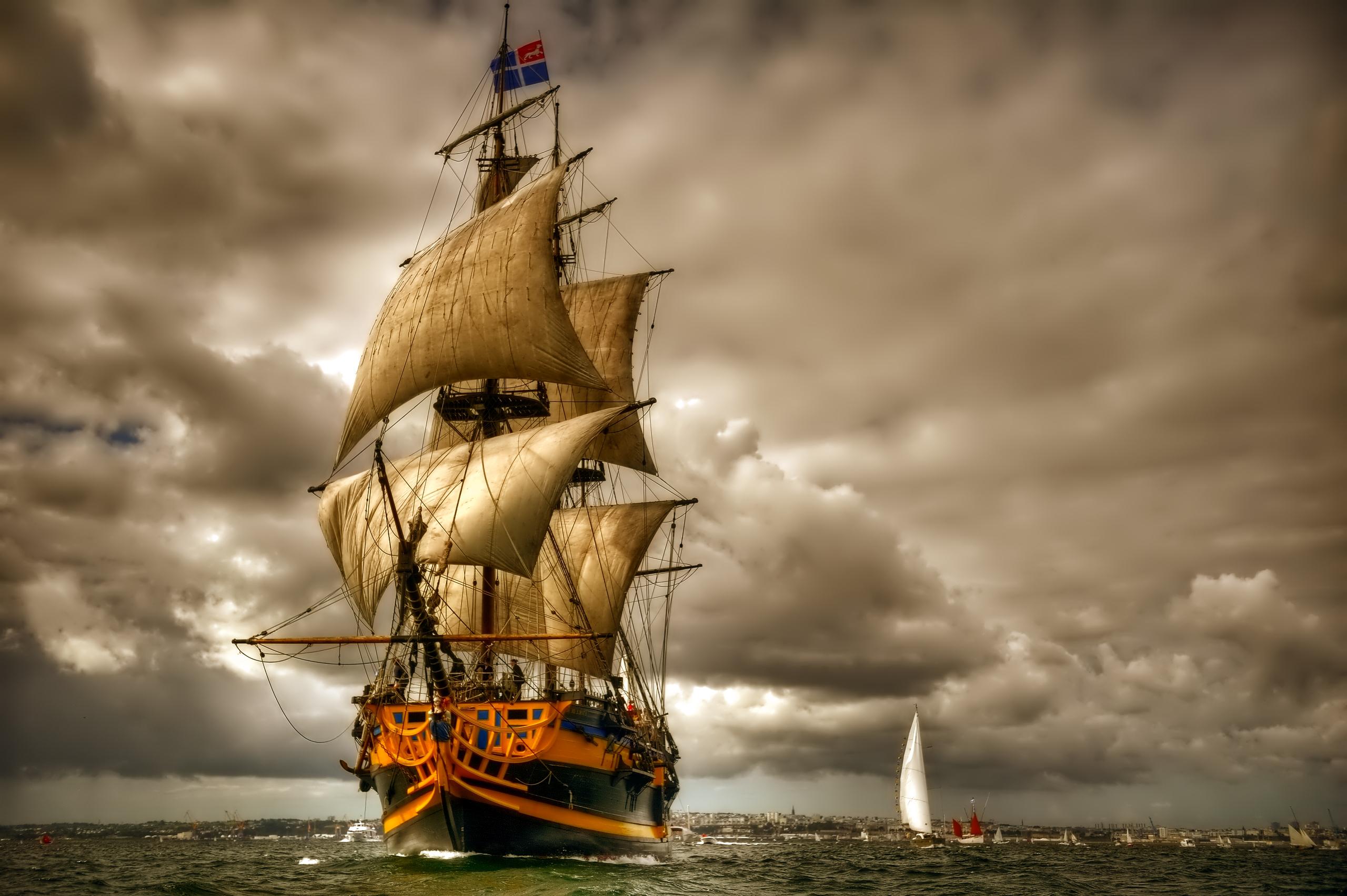 ship wallpaper hd,sailing ship,tall ship,vehicle,flagship,fluyt