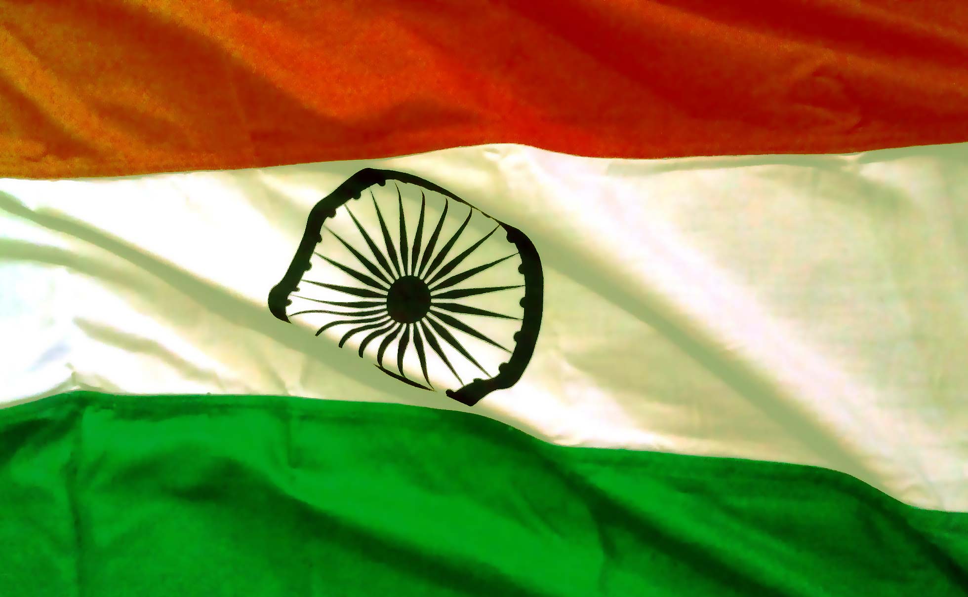 インドの国旗の壁紙,緑,国旗,葉,工場,マクロ撮影