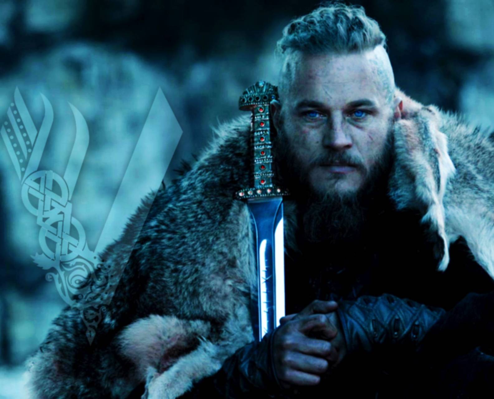 ragnar lothbrok wallpaper,movie,beard,facial hair,human,photography