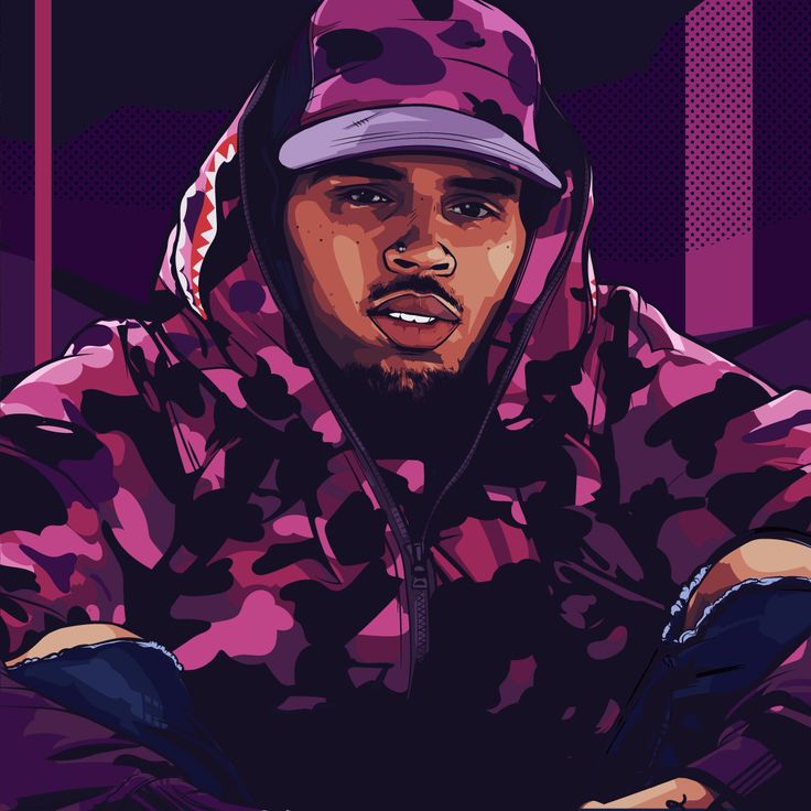 chris brown tapete,illustration,rapper,musik ,grafikdesign,erfundener charakter