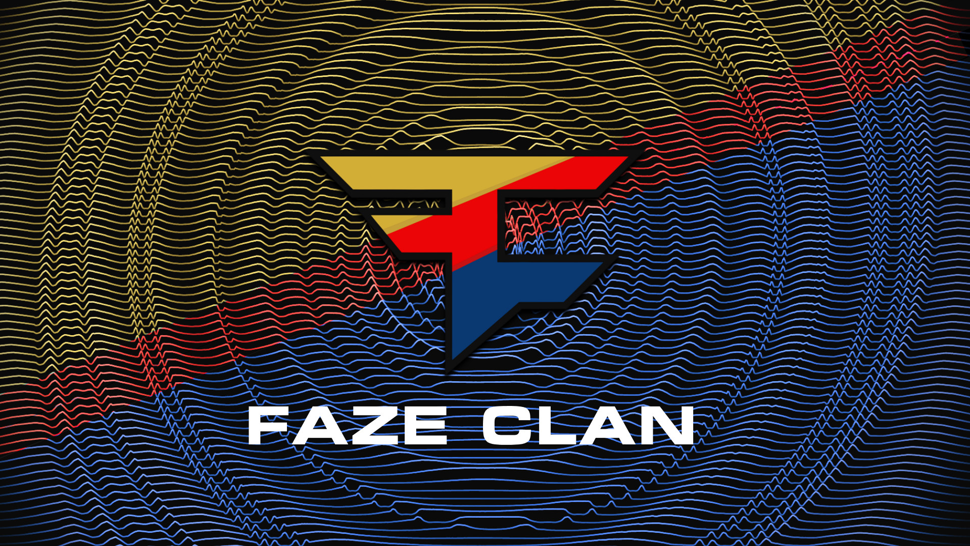 carta da parati clan faze,font,blu elettrico,emblema,grafica,simbolo