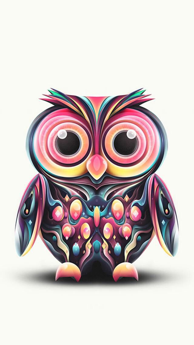 cute owl wallpaper,owl,pink,bird,bird of prey,illustration