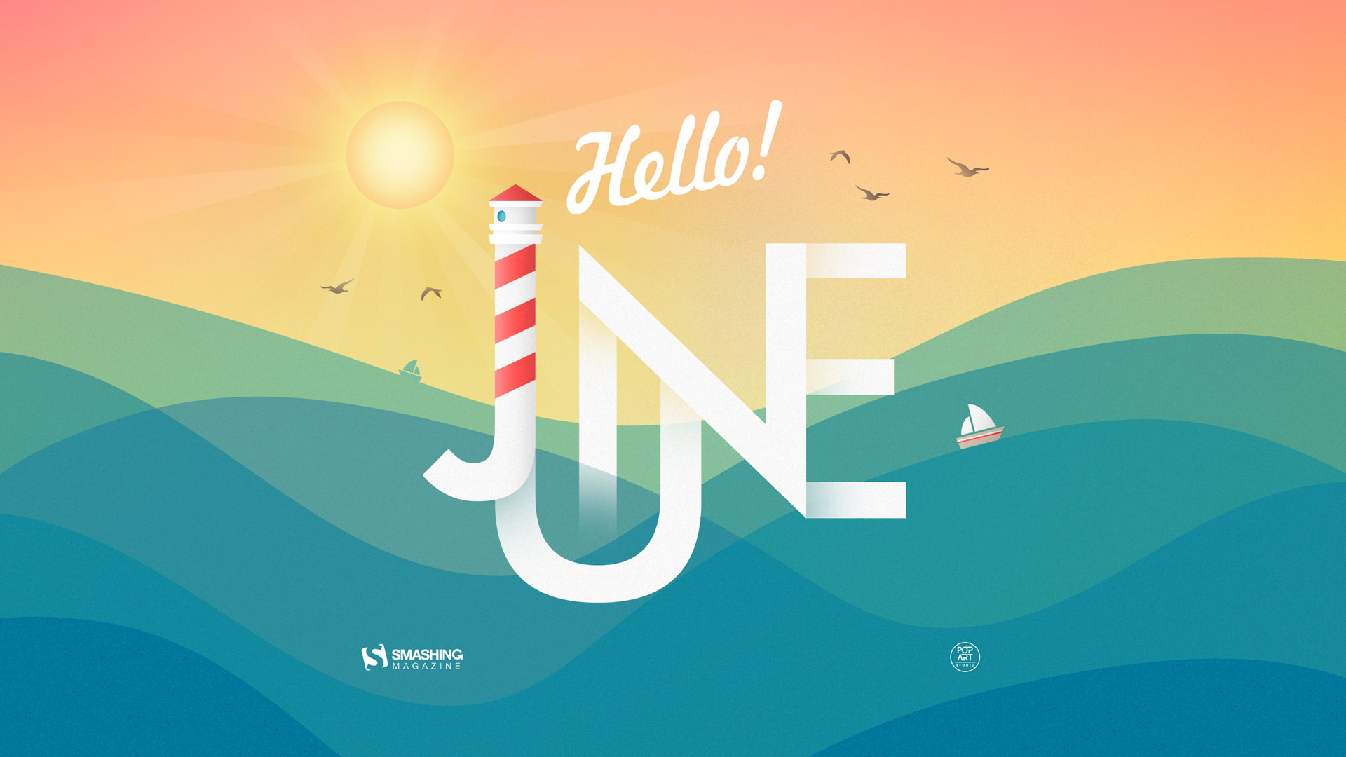 june wallpaper,font,text,illustration,graphic design,sky