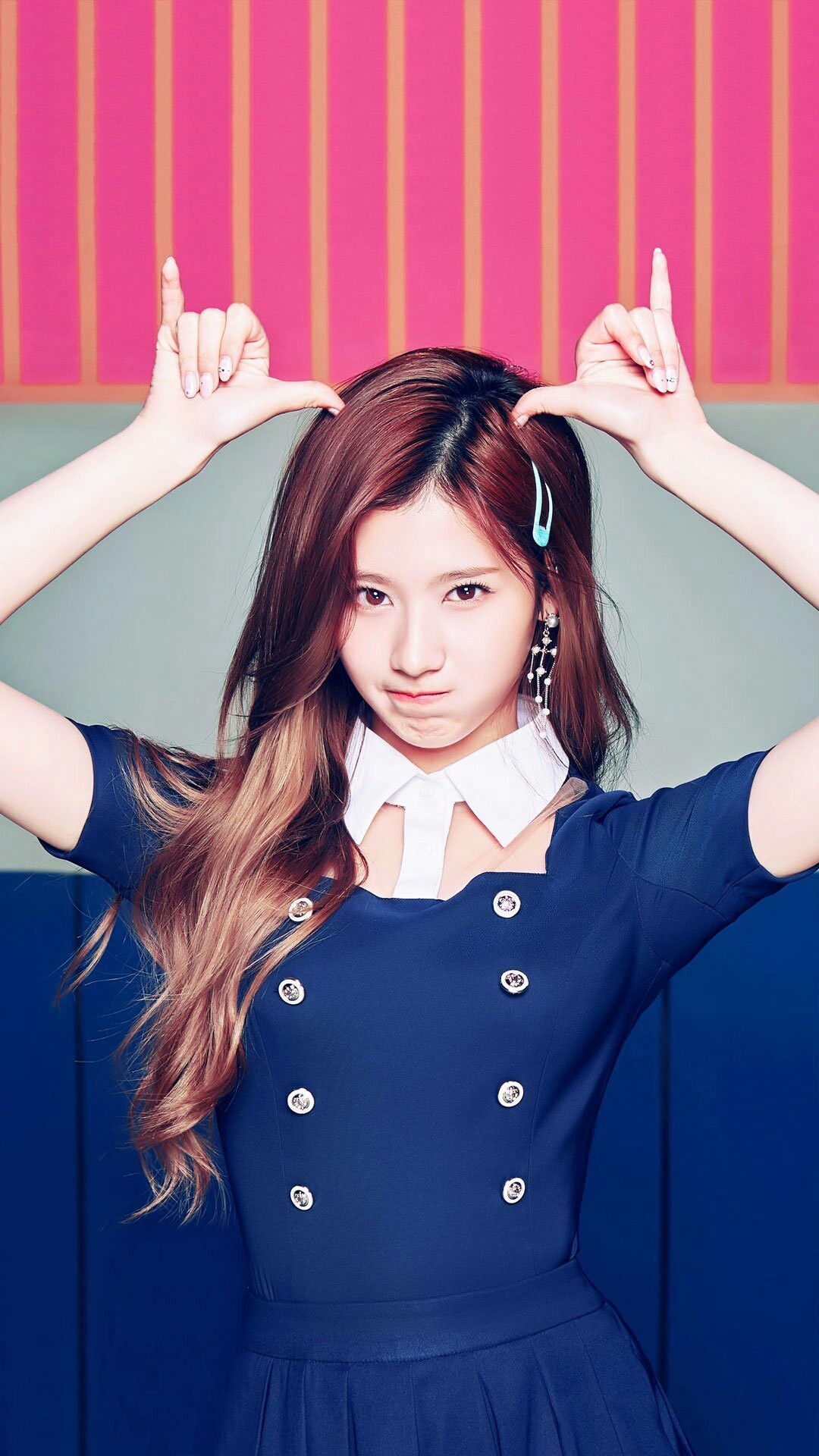 sana wallpaper,hair,hairstyle,gesture,forehead,long hair