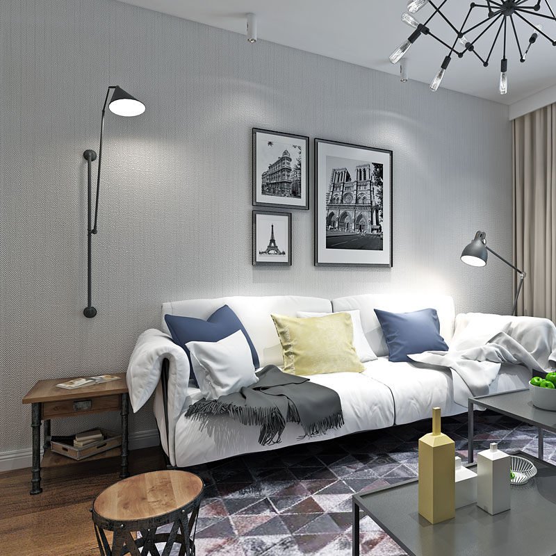 grey wallpaper living room,living room,room,furniture,interior design,wall