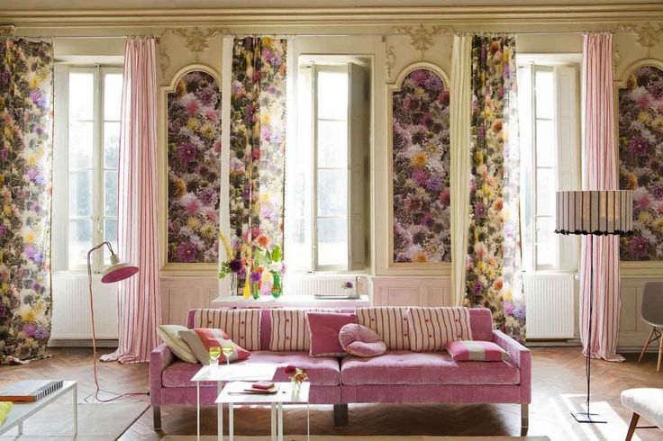 matching wallpaper and curtains,living room,interior design,room,furniture,curtain