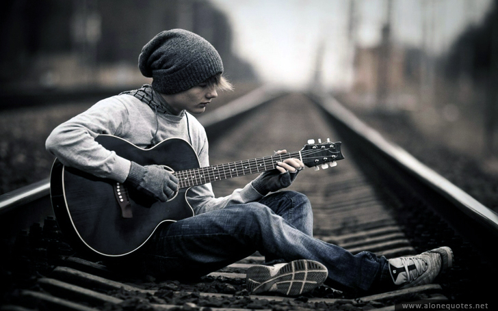 혼자 소년 벽지,기타,기타리스트,음악가,음악,뽑아 낸 현악기