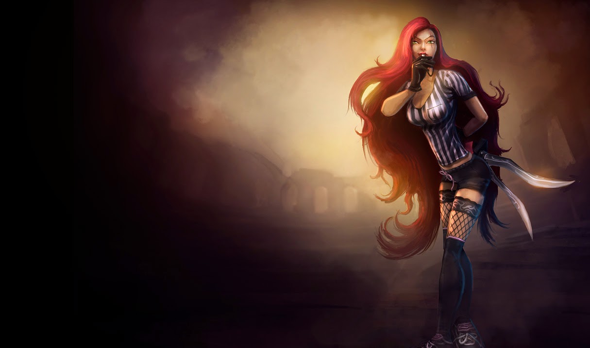 katarina wallpaper,cg artwork,illustration,fictional character,long hair,art