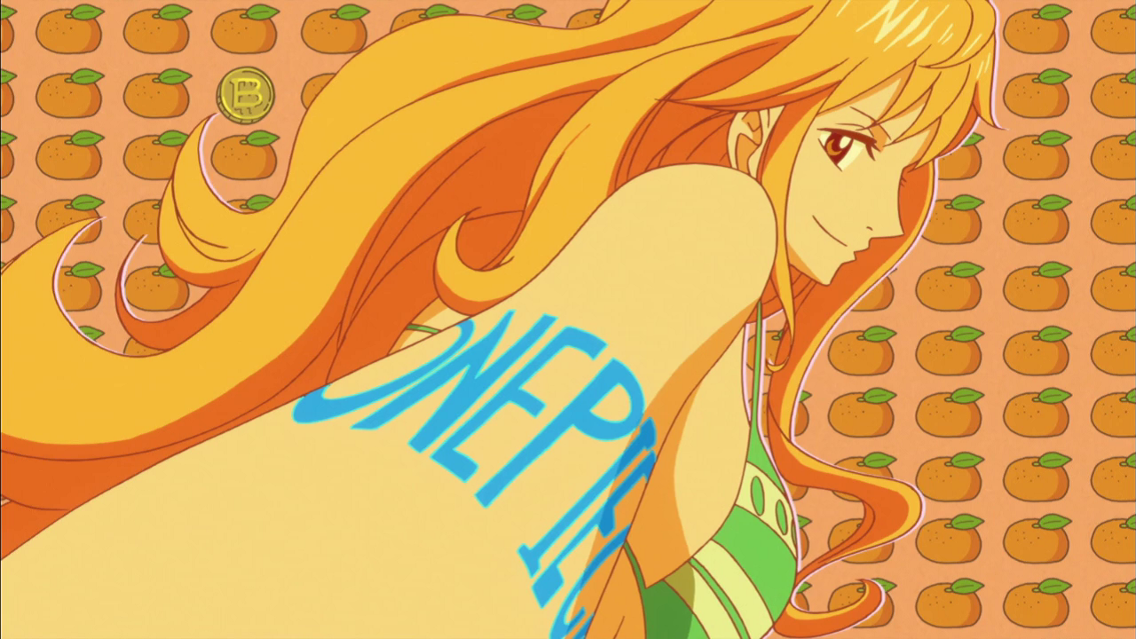 nami wallpaper,cartoon,yellow,anime,illustration,cg artwork