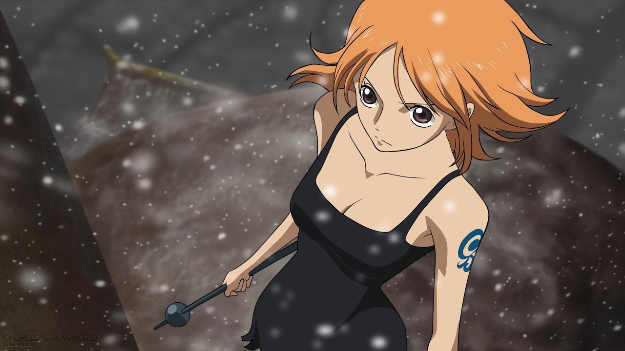 nami wallpaper,cartoon,anime,sky,cg artwork,brown hair