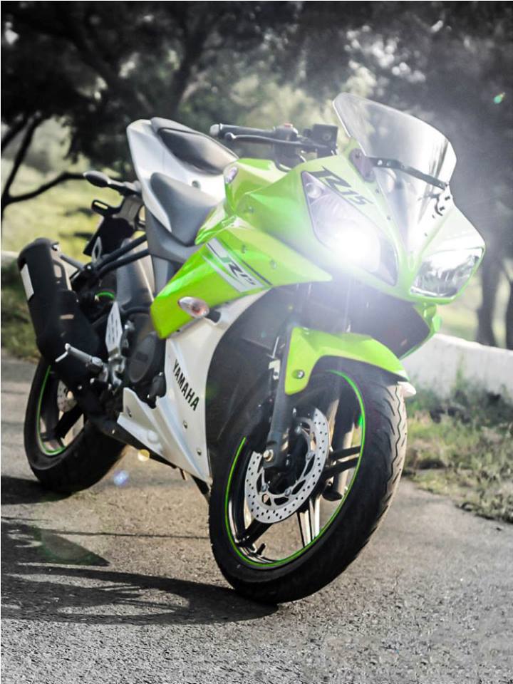 r15 bike wallpaper,land vehicle,vehicle,motorcycle,motor vehicle,green