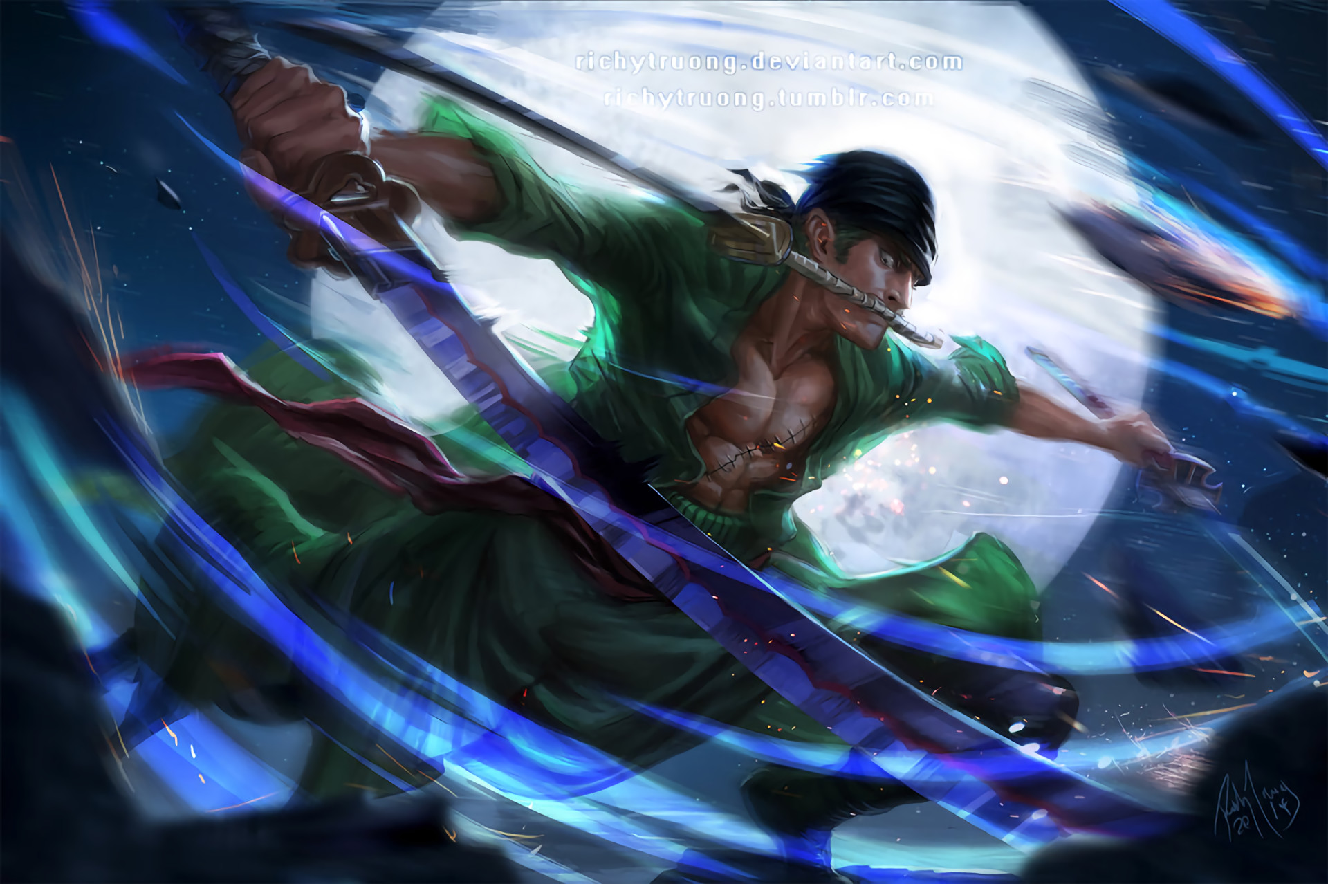 papel tapiz de una pieza zoro,cg artwork,ilustración,personaje de ficción,arte,cabello negro