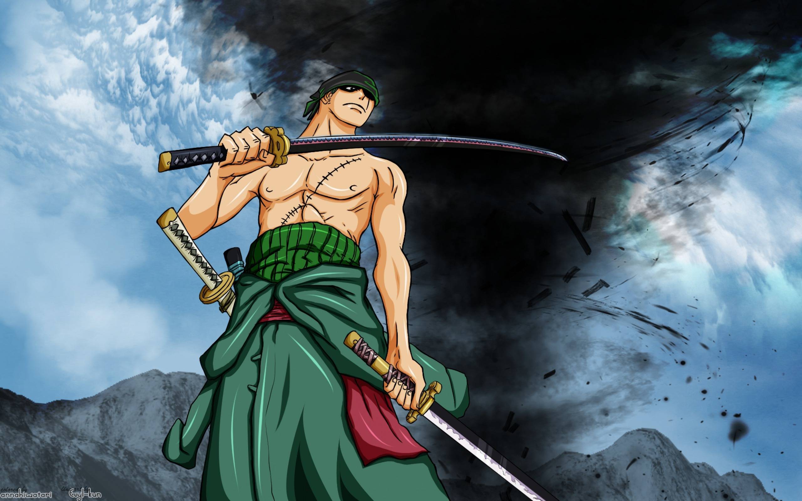 one piece zoro wallpaper,cg artwork,fictional character,anime,mythology,illustration