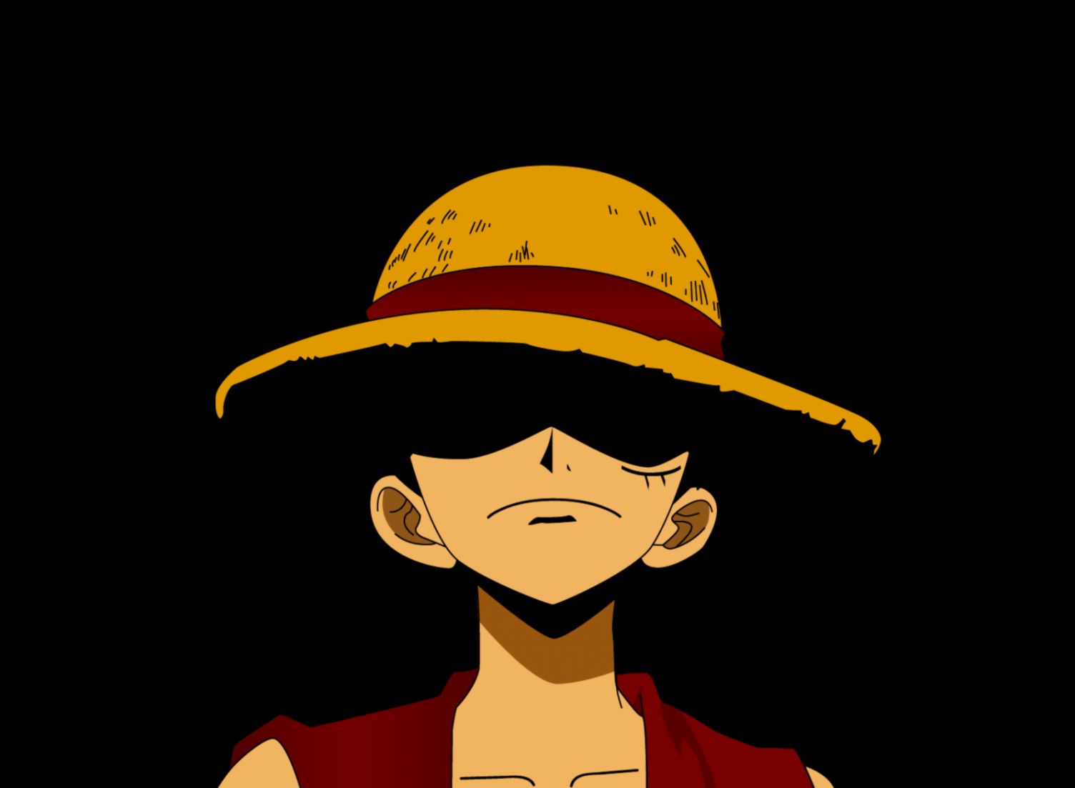 papel tapiz de una pieza luffy,dibujos animados,sombrero,ilustración,amarillo,sombrerería