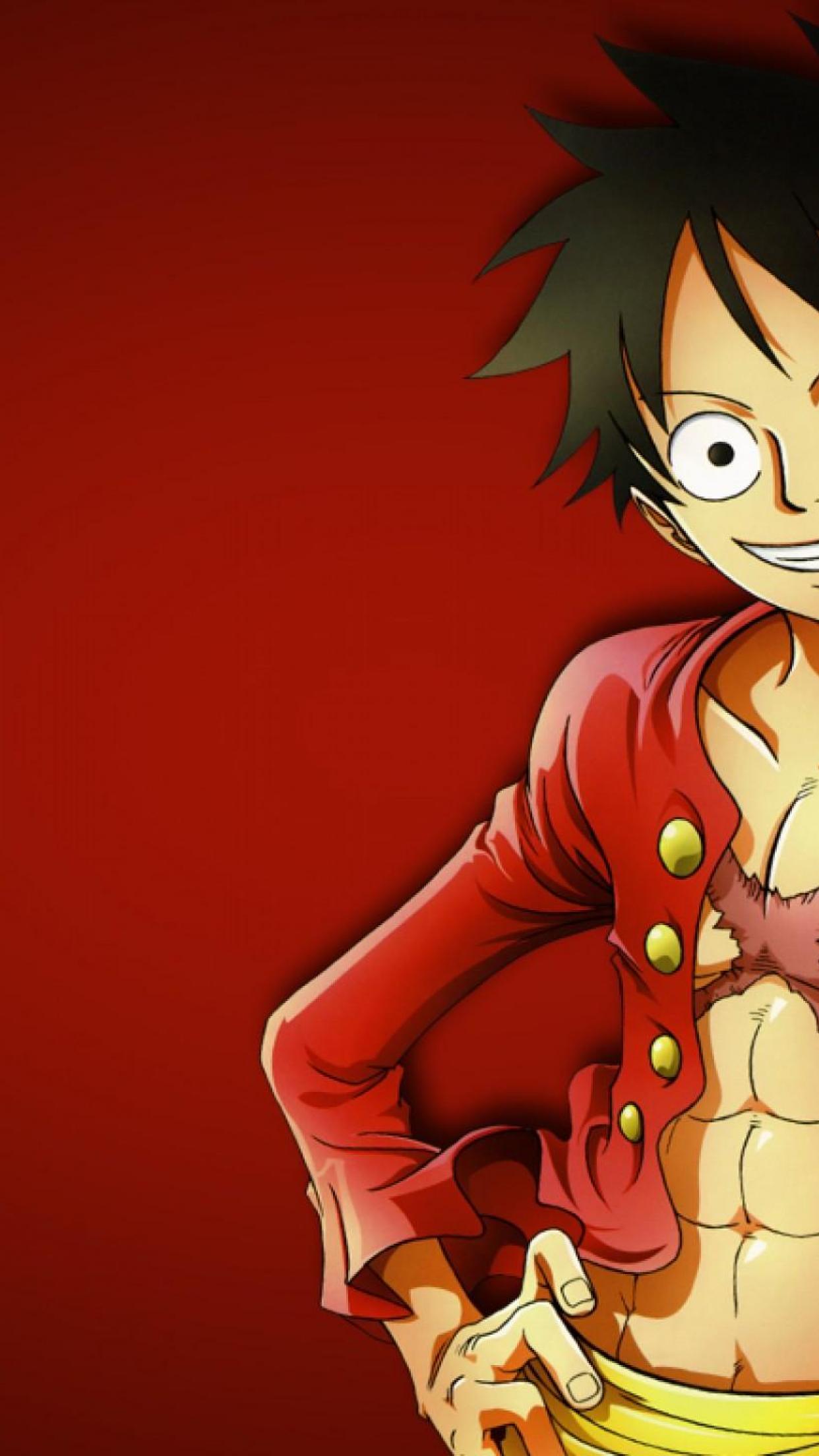 one piece luffy wallpaper,cartoon,anime,red,animation,illustration