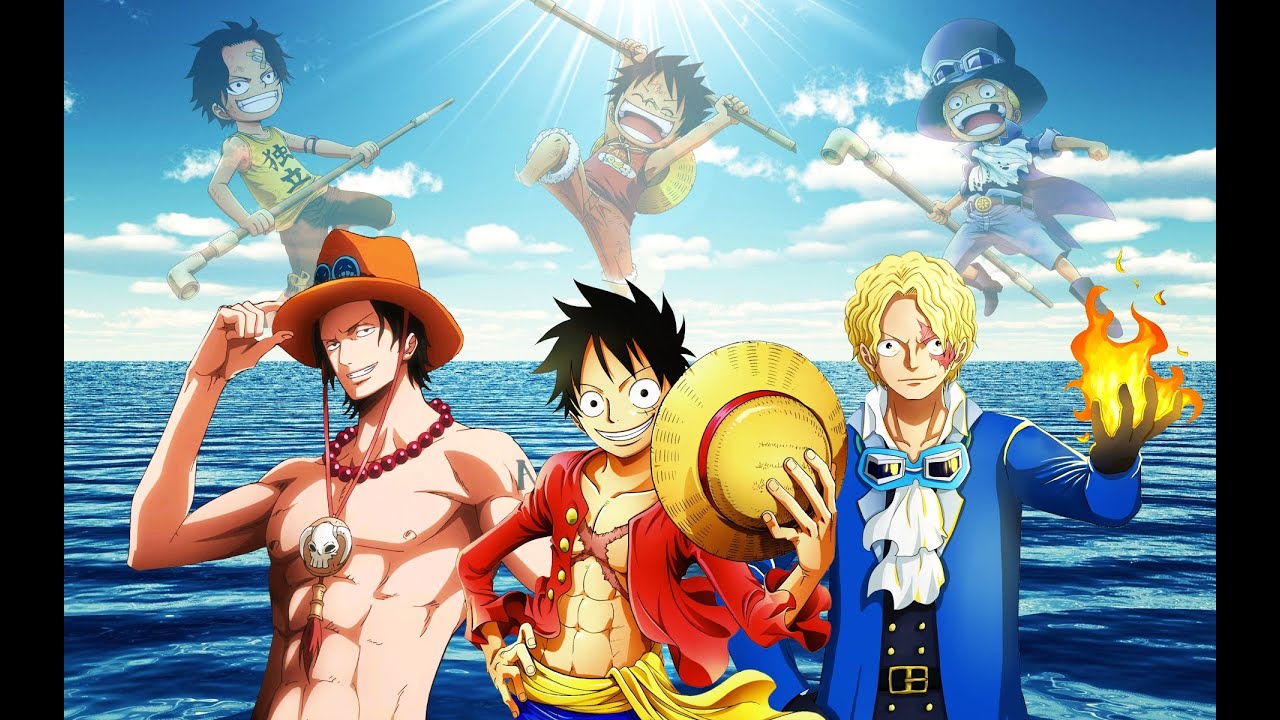 one piece luffy wallpaper,animated cartoon,cartoon,anime,cg artwork,sky