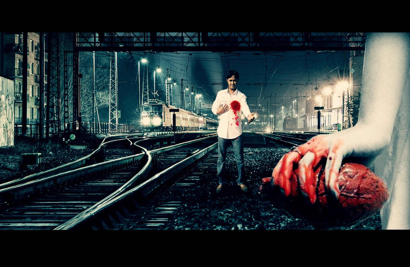 sad love story wallpaper,transport,track,digital compositing,flash photography,photography